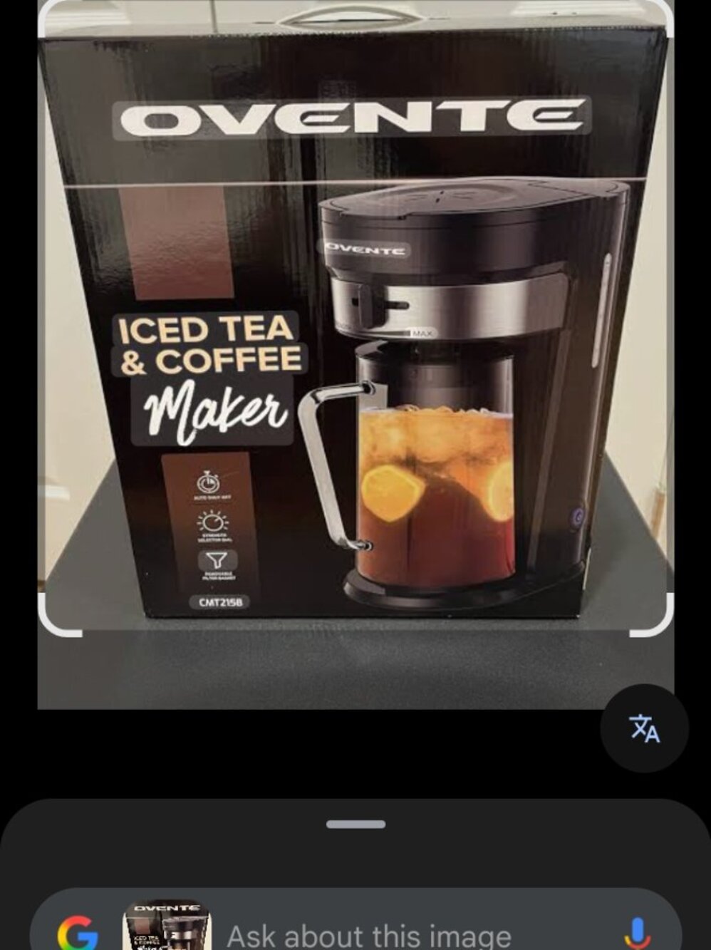 Ovente Iced Tea & Coffee  Maker